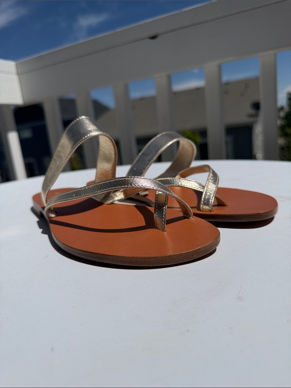 M.Gemi The Medio Silver Metallic Nappa Sandals-Sz EU 38-US 7.5